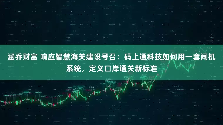 涵乔财富 响应智慧海关建设号召：码上通科技如何用一套闸机系统，定义口岸通关新标准